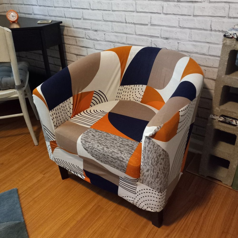 slipcover for standard size barrel chair